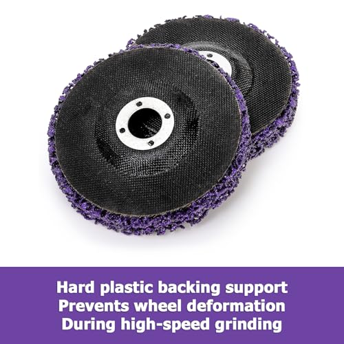 Elsjoy 6 Pack Strip Discs Stripping Wheel for Angle Grinder, 100mm 4inch Rust Remover Wheel Grinder Paint Stripping Wheel, Paint Removal Disc, Clean and Remove Scaling and Oxidation 4 Elsjoy 6 Pack Strip Discs Stripping Wheel for Angle Grinder, 100mm 4inch Rust Remover Wheel Grinder Paint Stripping Wheel, Paint Removal Disc, Clean and Remove Scaling and Oxidation - Image 4