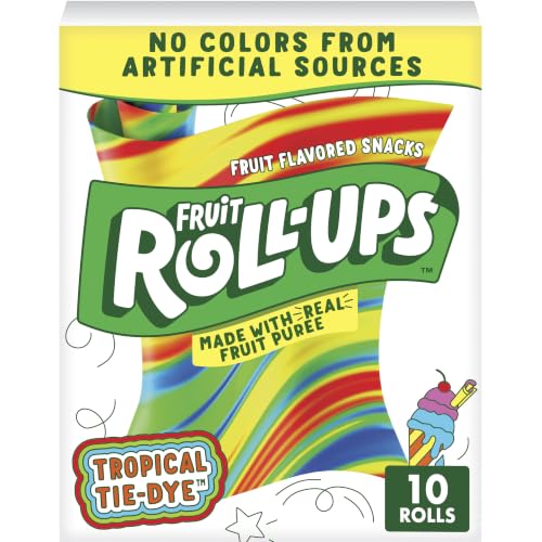 Fruit Roll-Ups Tropical Tie-Die Fruit...