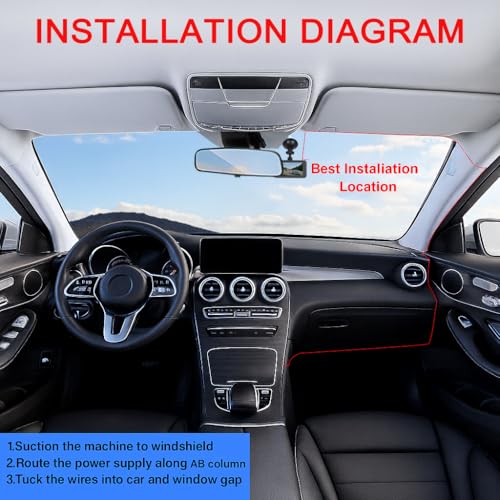 3-inch Dash Cam for Cars, 1080P HD car Camera, Wide-Angle Driving Recorder with Night Vision, Loop Recording, Video Motion Detection - image 6