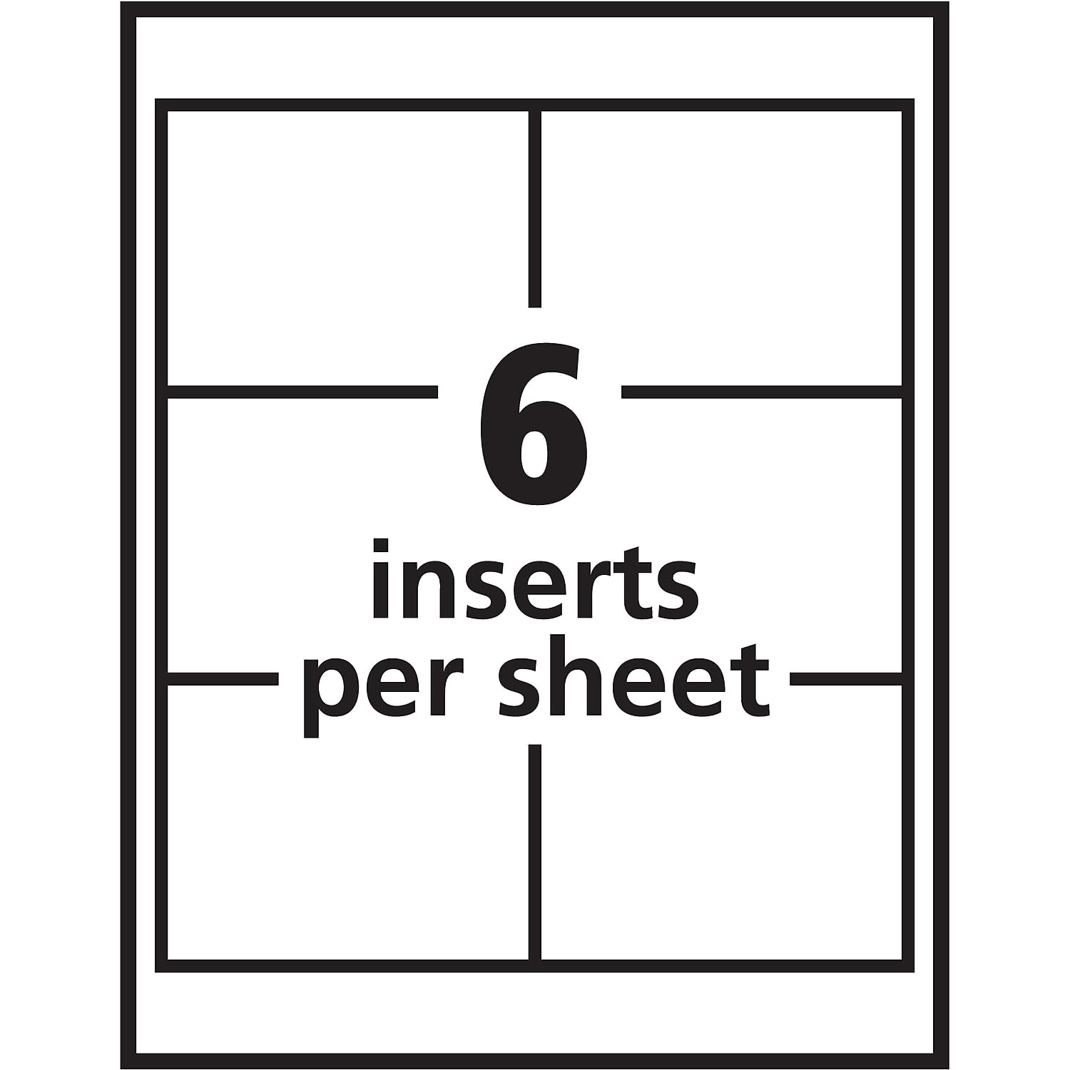 AVE74459 - Porte-badge Avery avec insert laser/jet d'encre