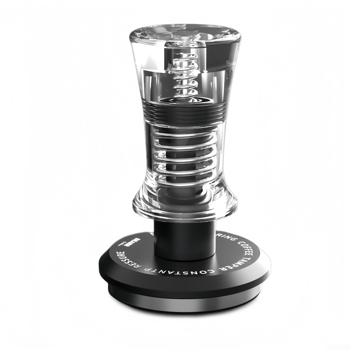 Tamper de café con falda niveladora y resorte calibrado de 30 libras para portafiltros de 51 mm, 53 mm, 58 mm, accesorios espresso (53,75 mm)