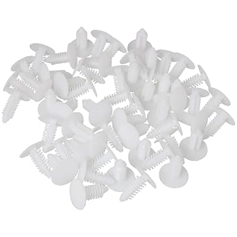 60PCS White Tree Rivet Fasteners Barrier Christmas Tree Fasteners Push-in Rivet White Furniture Assembly Shelves Retainer
