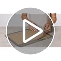 Amazon Basics Rechteckig Backmatte, Silikon, 2 Stück, 29.54 x 41.91 cm, Beige/Grau – Bild 8
