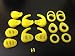 Set OEM 14 EarGels and 1 FitClip for Jabra Sport Wireless+ Jabra Sport Sport+ Bluetooth Headset Ear Buds Ear Gels Stabilizers Eargels Earbuds Eartips Earstabilizers Replacement
