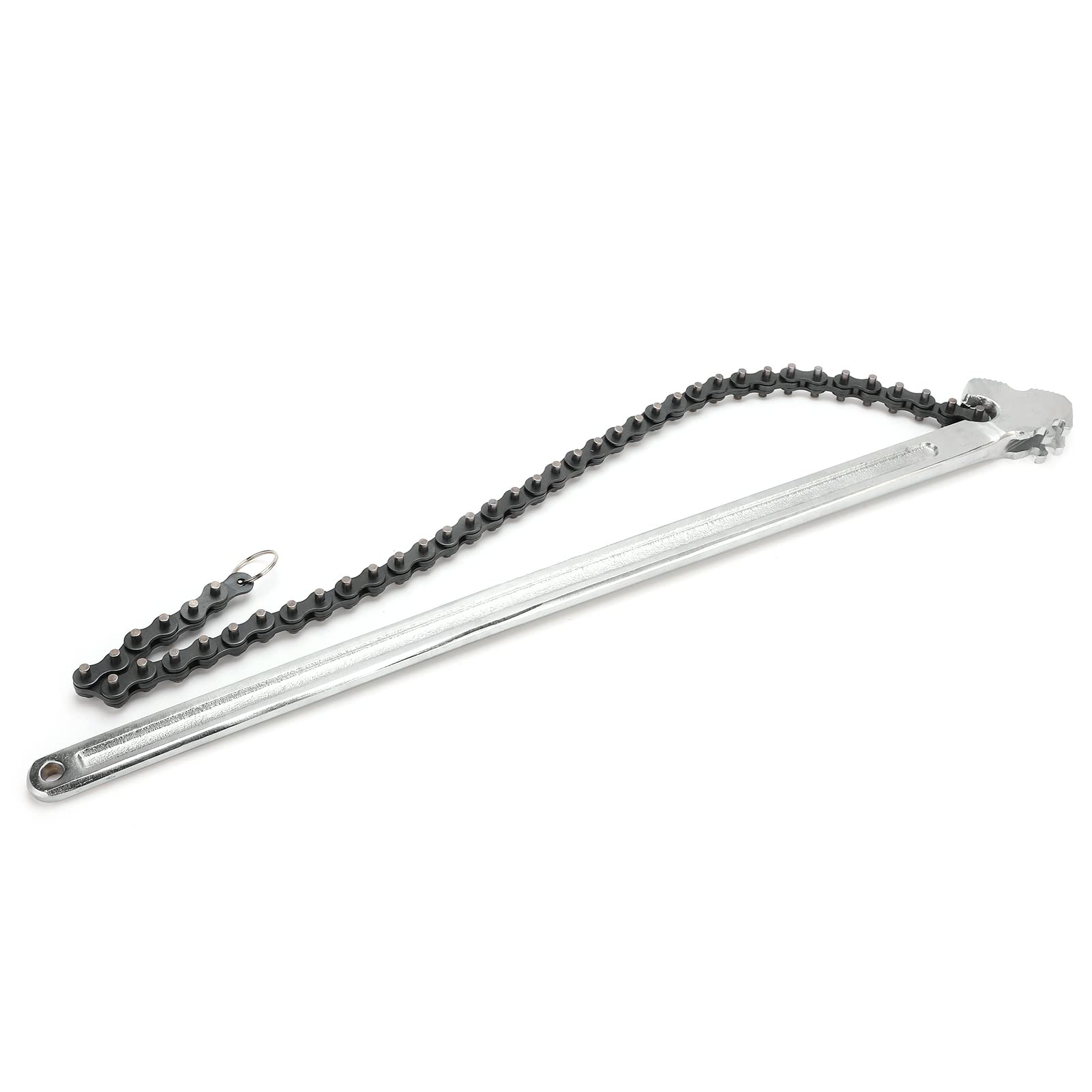 Chiave a Catena, Chiave a Catena per Tubi Chiave a Catena da 24 Pollici Acciaio Al Cromo Vanadio Diametro Regolabile Manico Lungo Strumento di Articolazione Chiave a Cinghia