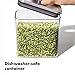 OXO Steel POP Container Small Square Short (1.1 Qt/1 L) - Airtight Food Storage - Ideal for Brown Sugar, Tea,Grey