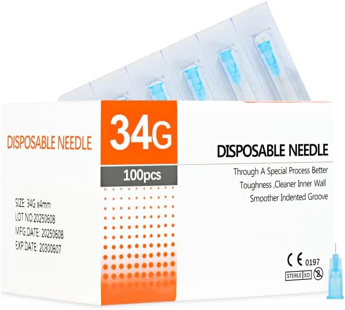 Mesotherapy Needle 34G 4mm (Pack of 100)