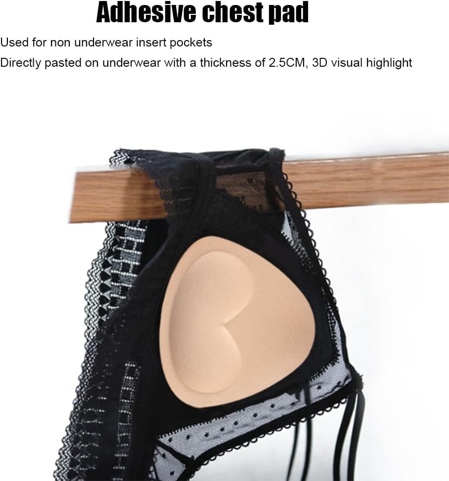2 Pairs Bra Pads Inserts Sticky Bra Push Up Silicone Adhesive Breast Lift Waterproof Padding for Women Sports Swimsuits Bikini Dress - Image 3