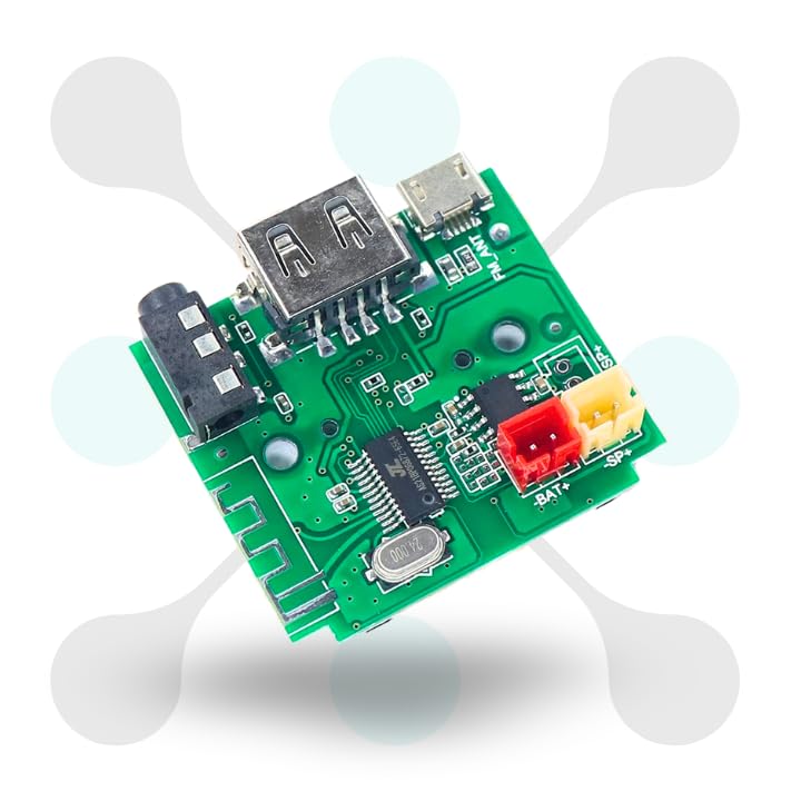 roboway Bluetooth Speaker Circuit Board Module MP3, USB, AUX, FM, Mic Input Supported 3.7V to 5V DC (Pack of 2) - Image 3 thumbnail