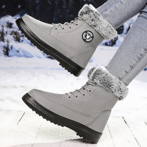 Bottines compensées femme imperméables et légères contre le froid