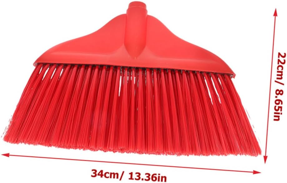 FOMIYES 2pcs Durable Broom Head Replacement for Floor Cleaning Flexible Bristles for Easy Sweeping for Home and Office Use for Pet Hair and Dust Removal