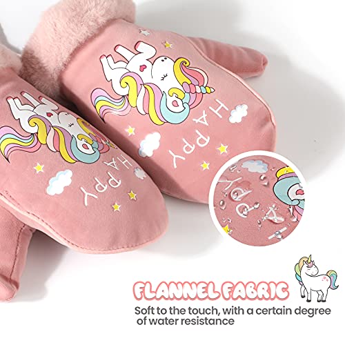 TAGVO Guanti e Manopole Bambine e Ragazze Ragazzi