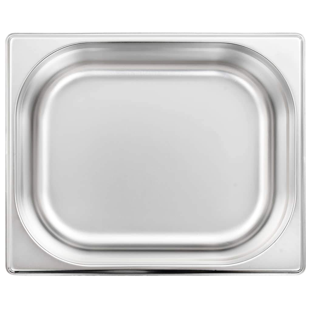 Contenitori Gastronorm 4 pz GN 1/2 100 mm in Acciaio Inox-50888