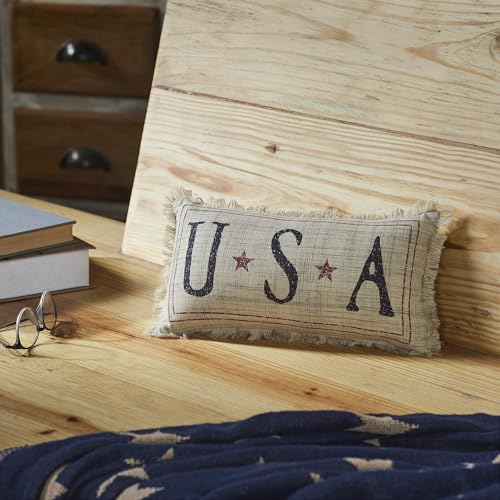 VHC-Brands-My-Country-USA-Pillow-7x13-Cotton-Pillow-with-Polyester-Pillow-Fill-Decorative-Throw-Pillow-My-Country-Collection-Rectangle-7x13-Khaki VHC Brands My Country USA Pillow 7×13 Cotton Pillow with Polyester Pillow Fill Decorative Throw Pillow My Country Collection Rectangle 7×13 Khaki