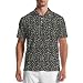 UOER Funny BBQ Golf Polo Shirts for Men Meat Grilling Golf Shirts Short Sleeve Quick Dry Moisture Wicking Performance Polos