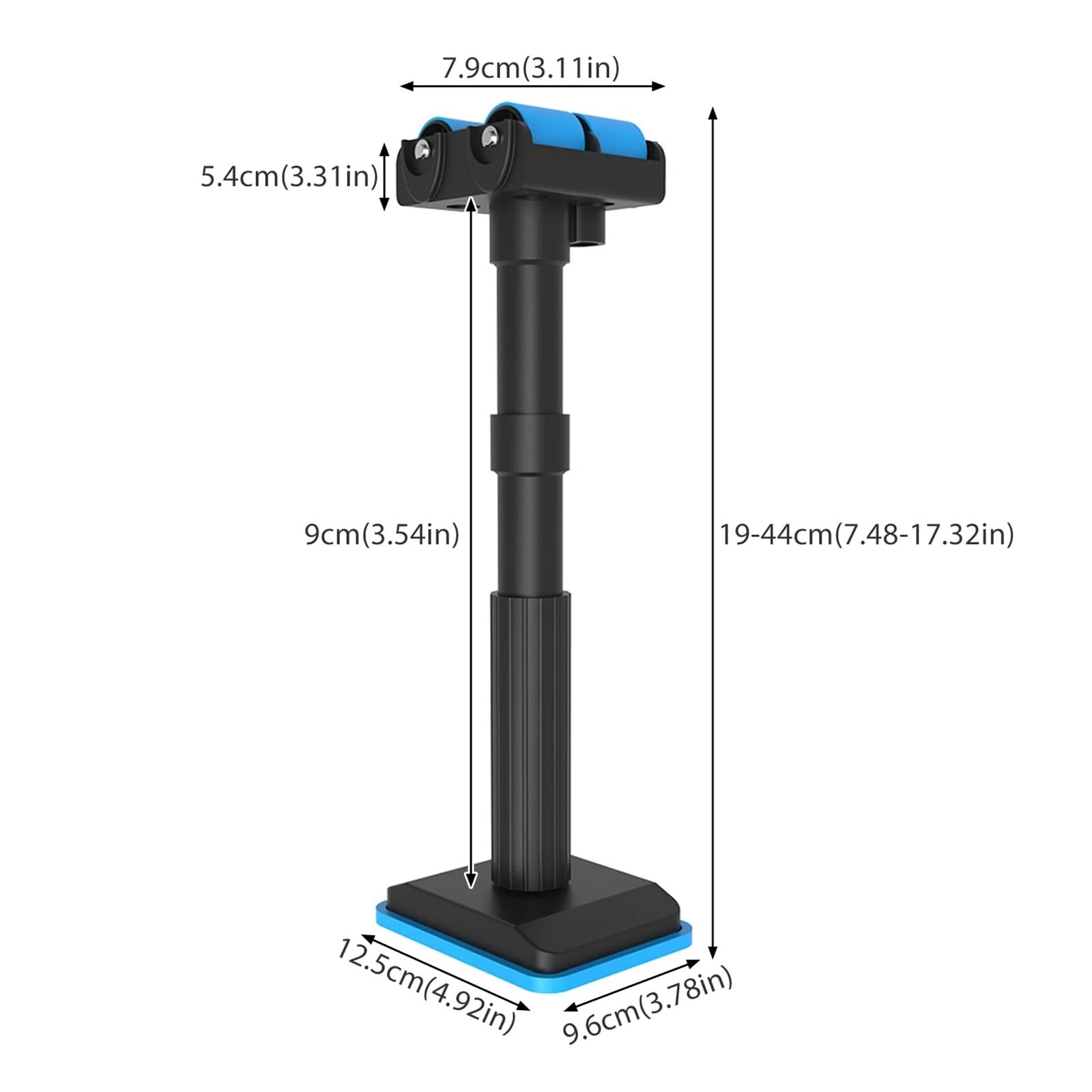 Etai De Soutien Télescopique Lot de 2 poteaux de Support réglables avec Rouleau, Dispositif de Levage Multifonction for réglage de la Hauteur, adapté à l'installation d'armoires
