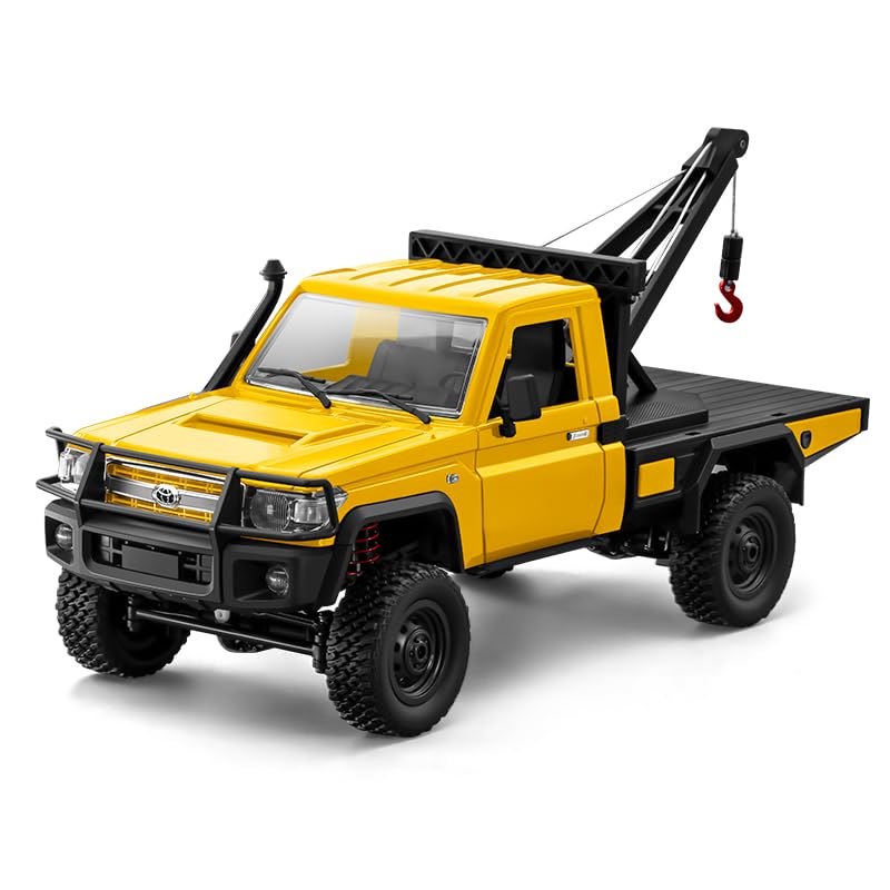 1/12 RC Crane Truck, MN-82T LC79 RC Rock Crawler, 4WD Off-Road Tow Car RTR 2.4GHz RC Pick-up Trail Truck for Adults Hobby Toys (Yellow) โ image 1