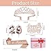 29th Birthday Decorations for Women Including Birthday Sash, Tiara, Numeral Candles and Cake Topper, 29 Year Old Gifts for Women, Rose Gold Party Decor Supplies