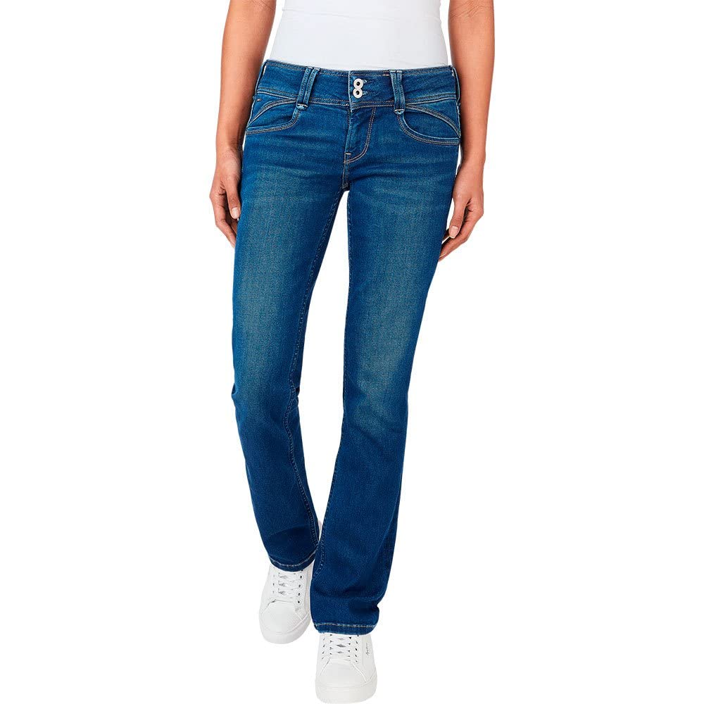 Pepe Jeans Damen New Gen Jeans, Blau (Denim-gw1), 24W x 34L