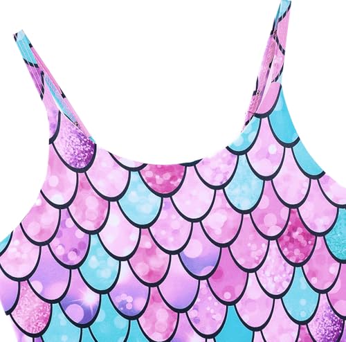 Girls' One Piece Swimwear Cartoon Printed Hawaiian Swimsuits for 3-12 Years2