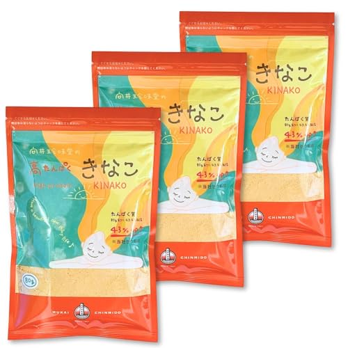 向井珍味堂 高たんぱくきなこ 80g ソイプロテイン タンパク質 プロテイン 国産100% 無添加 砂糖不使用 (3)