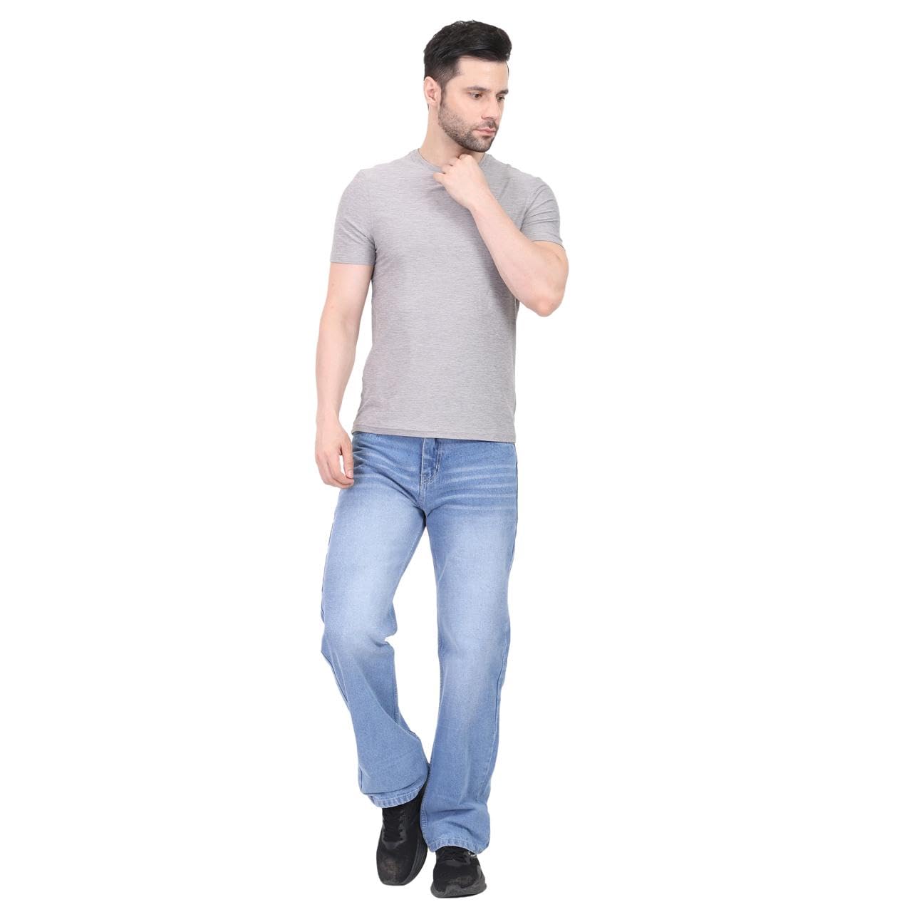 London Era Men's Light Blue Regular Fit Casual Denim Jeans-picture-30