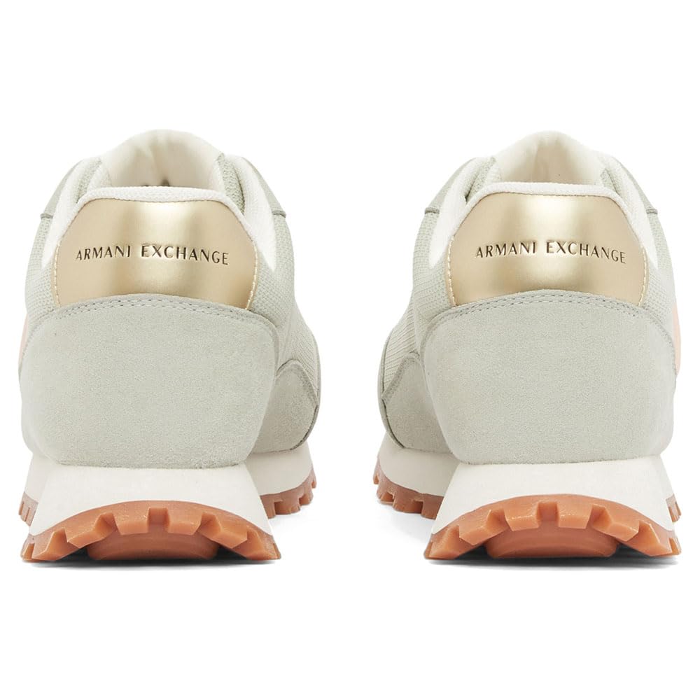 Armani Exchange Scarpe Donna Sneaker Bassa Low Cut Multi/Grigio XW2150 (Grigio, Sistema Taglie Calzature EU, Adulto, Numero, Media, 37)
