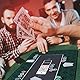 Relaxdays Pokermatte 100 x 60 cm, Texas Holdem, Pokertischauflage groß, rutschhemmend, Polyester, Pokerzubehör, schwarz