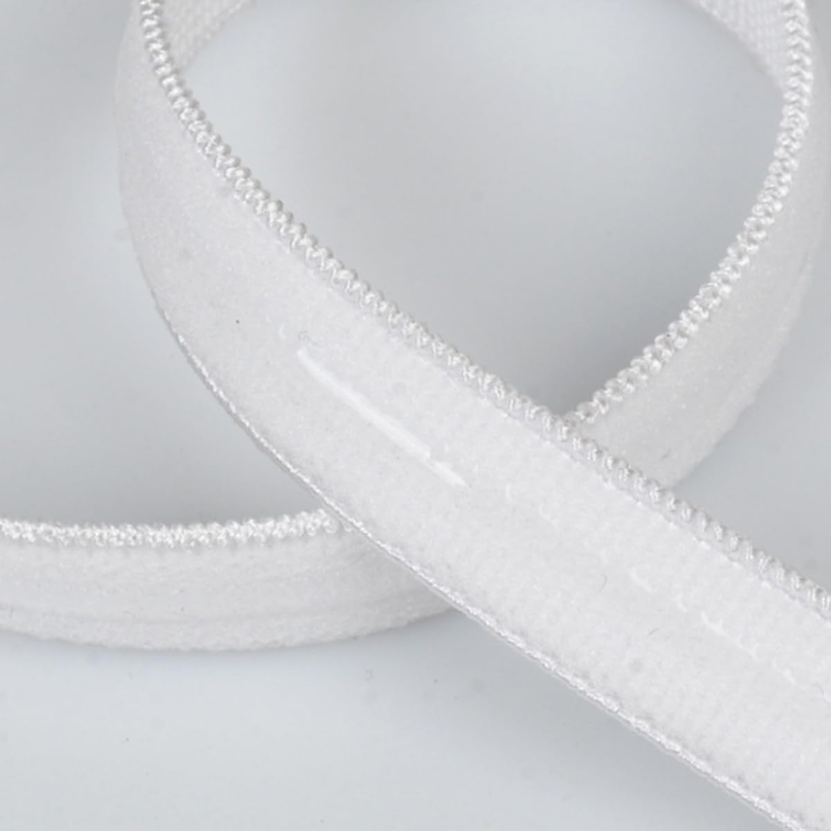 nero 10 m elastico in silicone antiscivolo larghezza 10 mm per cucire indumenti, spallacci parrucche (bianco)