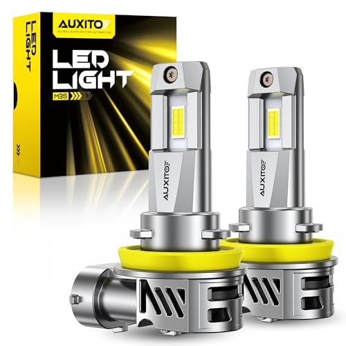 Image of AUXITO H8 H11 Bulb H9 Bulbs, 80000LM Brighter Ultra-Bright, Plug N Play, Long Lifespan, No Flicker, 99% Compatibility, 2PCS