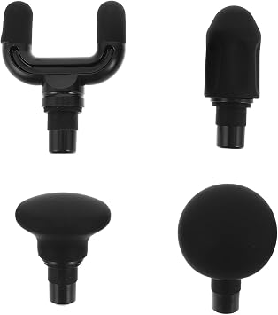 4Pcs Deep Tissue Massager Gun Head 12-13mm Massager Tip Attachment Head Replacement, Ideal for Athletes, Muscle Relaxation and Gym Sessions, Compact Design