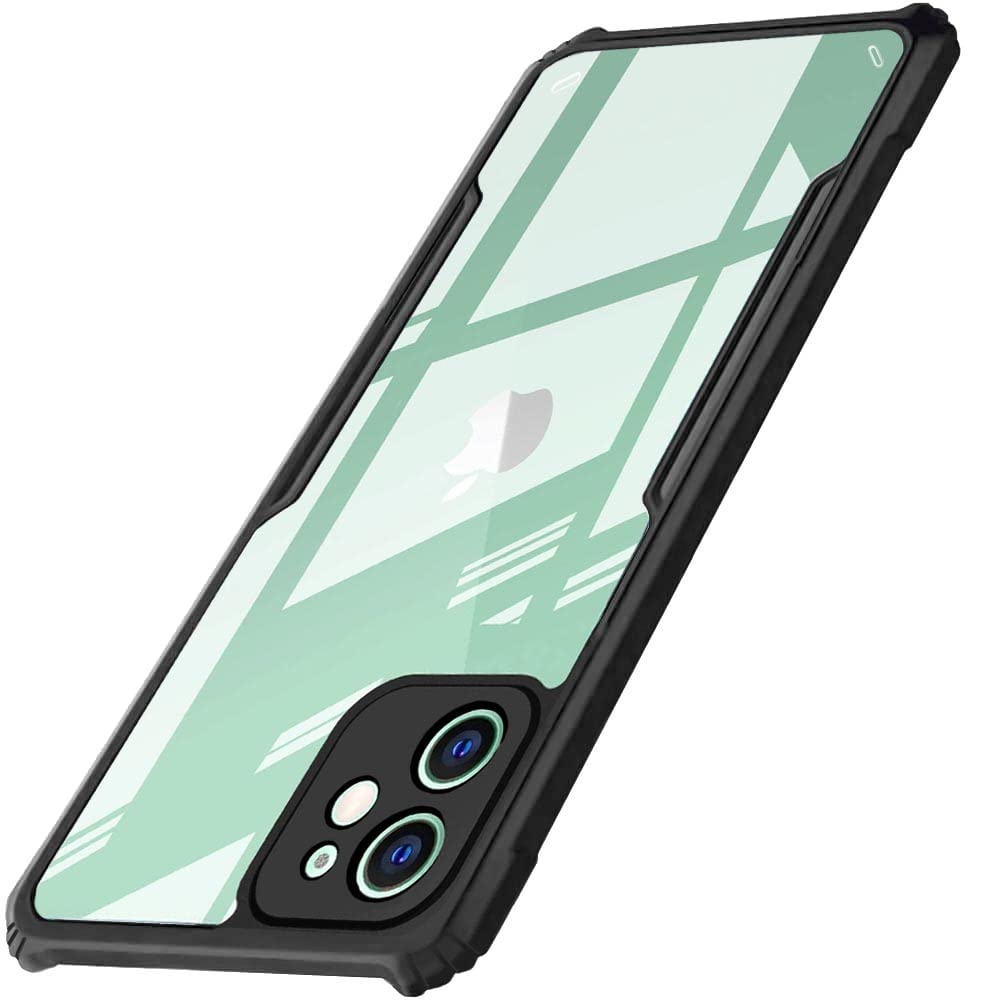 WOW IMAGINE Shock Proof Clear Back Case Mobile Cover for Apple iPhone 11 (Hard | Hybrid PC + TPU | Full Armour Device & Camera Protection | Black) (B08TGR6J8N) Amazon Price History, Amazon Price Tracker