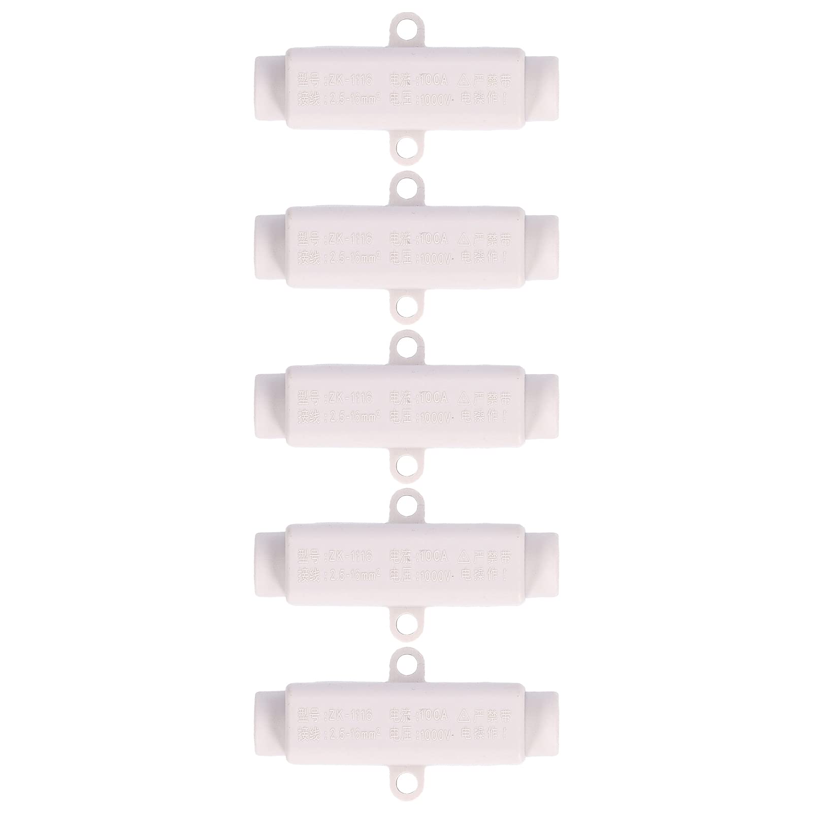 Connector Wire Splice Terminal Electrical Cable Connector 5Pcs 1000V 100A for 2.5 to 16mm² Wiring Range