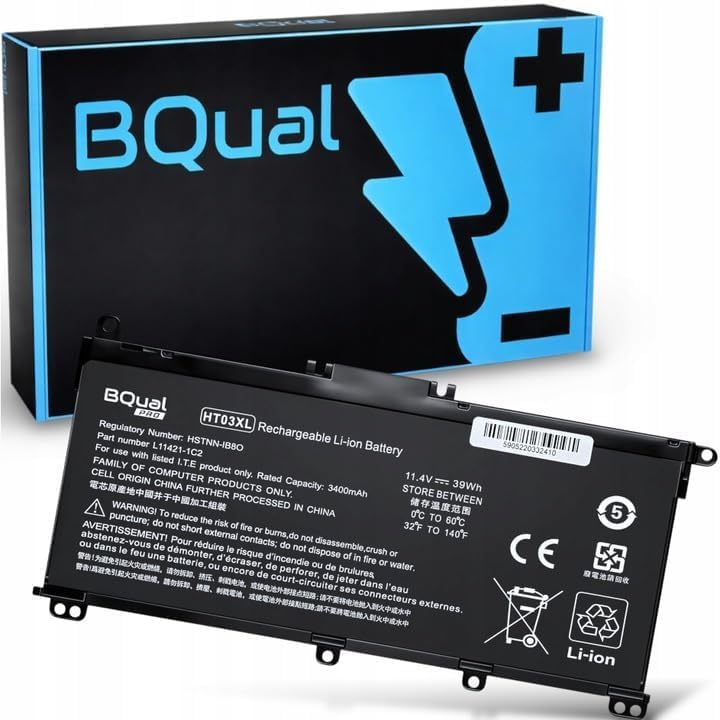 Batterie HT03XL pour HP 250 G7 G8 et Pavilion 15-CS avec cellules Li-Poly 3400mAh