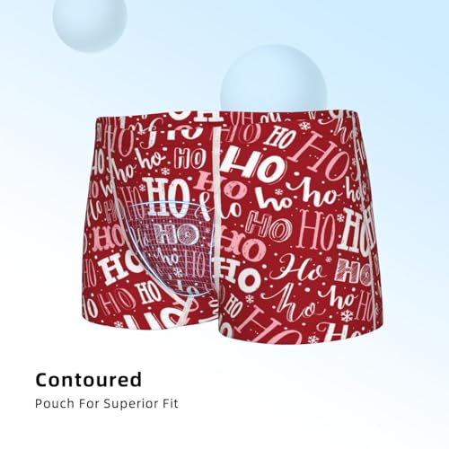Boys' Cotton Boxer Brief Soft Underwear-Ho Funny Christmas4