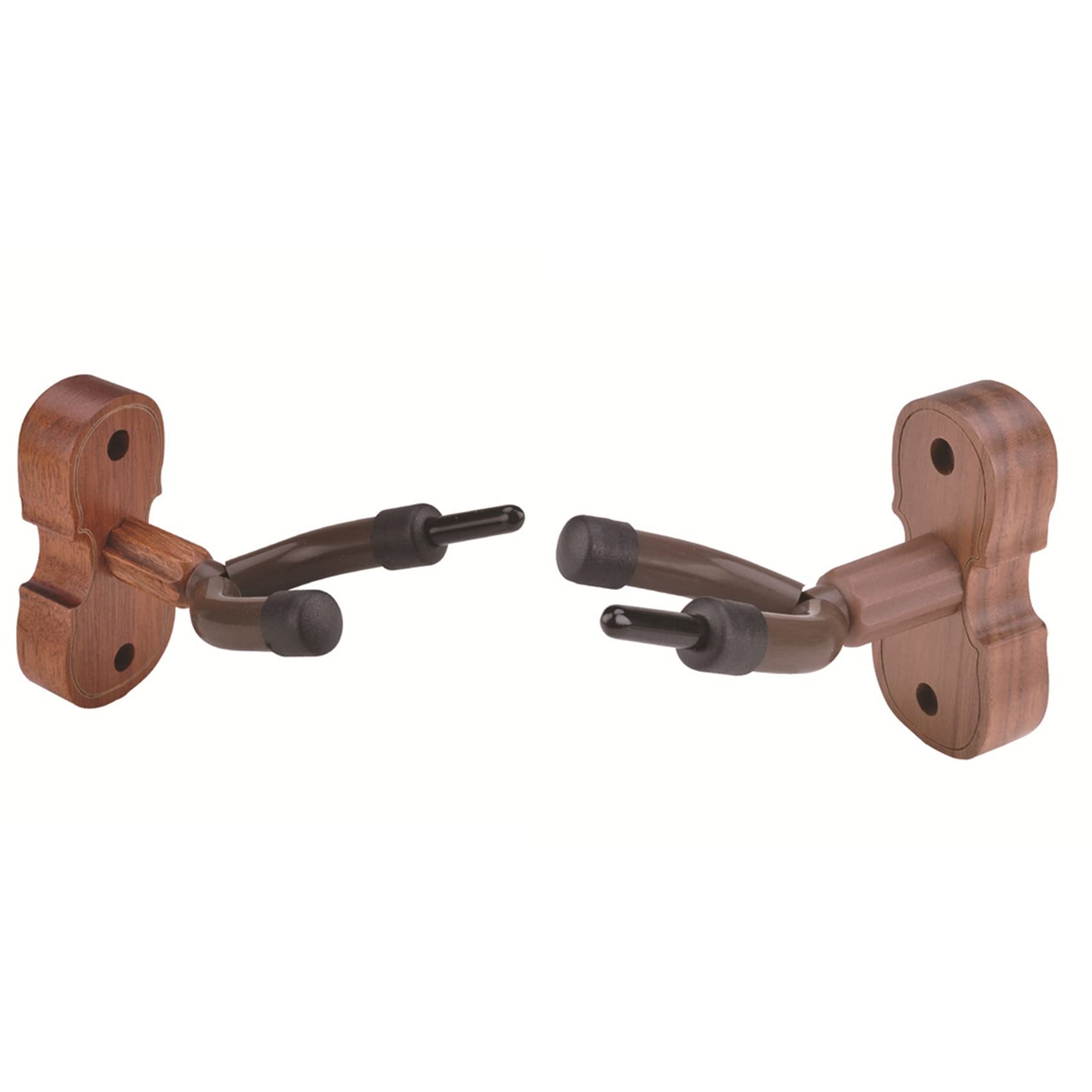 Bloepum 10X New Wall Mount Violin Hanger Hook with Bow Holder for Home & Studio(Mahogany)