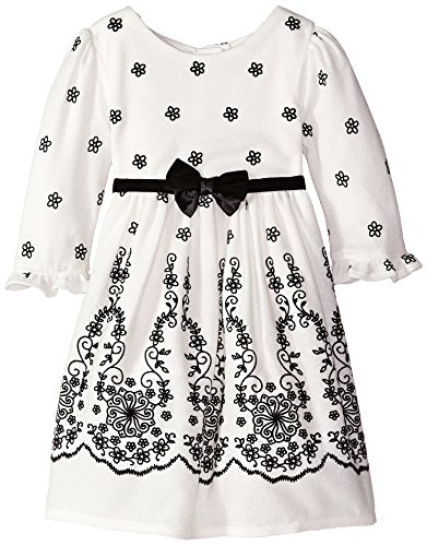 Youngland Girls' Flock Brushed Sweater Knit Dress