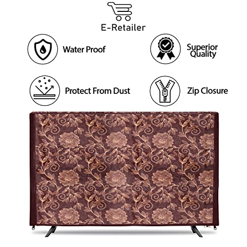 Image of Transparent LCD /LED T.V Protector Cover with Zipper Enclosure for 32 Inch Suitable for All Major Brand & Model (Color Brown, Size-29x3x19 Inches)