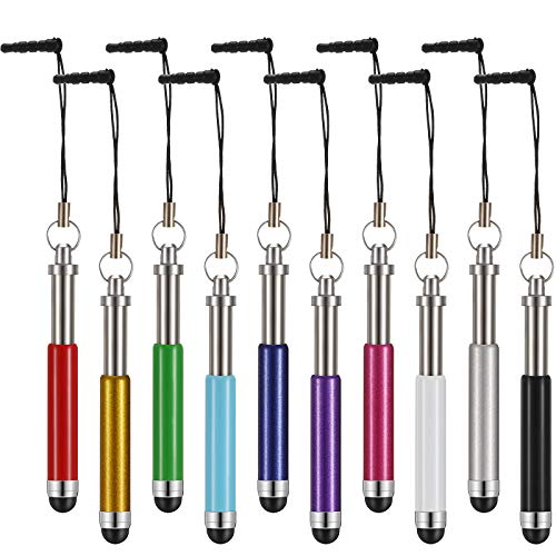 22 Pieces Kids Stylus Pen Retractable Stylus Pens Compatible with iPad iPhone Tablets Samsung Galaxy Most Universal Touch Screen Devices