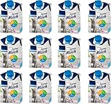 EDEKA Katzenmilch 12er Pack Premium Milch für Katzen laktosefrei...
