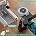 Ecarke Cordless Biscuit Joiner Compatible with Makita 18V Battery,Plate Joiner Kit with 80 wafers & Dust Bag, 11000RPM, 0-90° Cutting, 6 Depth Settings, for Woodworking & Furniture Making-Tool Only