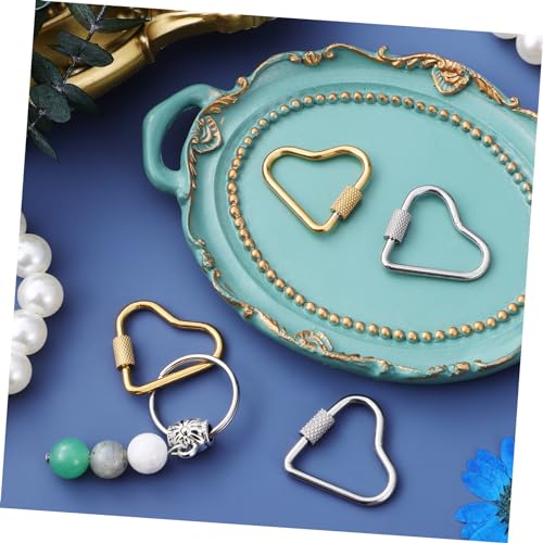 Clips métalliques en forme de cœur TEHAUX pour bijouterie et finitions d'art