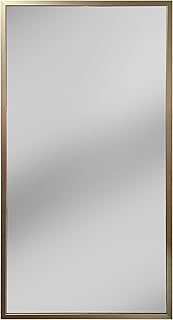 Comprar THEROSE Espejo Vestidor, Espejo Industrial, Aluminio, Espejo Probador, 120 x 60 cm, Espejo Pared, Espejo probador (Oro)