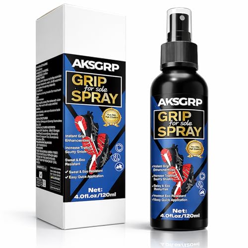 Anti-Slip Grip Spray - Golf, Basketball, Football, Volleyball, Baseball & Pole Dance Grip Enhancer Spray, Restore Grip Tackiness, Improve Traction & Control for Shoe, Glove, Golf Club - 120ml
