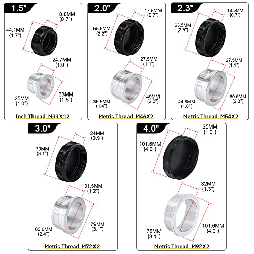 Ptnhz Od 3"/76Mm Aluminum Alloy Weld Billet On Filler Neck Cap Oil Fuel Water Tank Black #TOP4