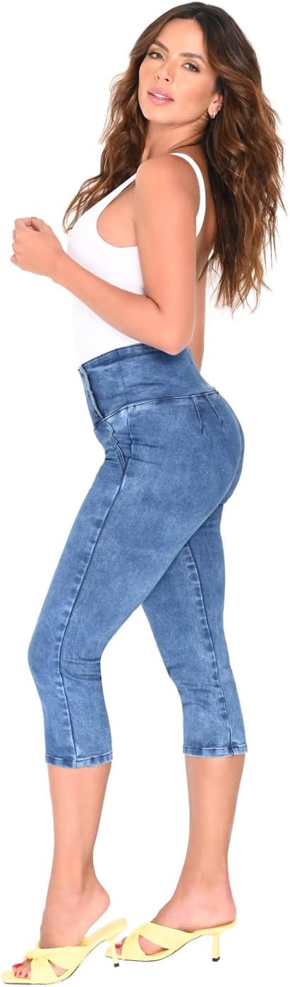 LOWLA Colombian Butt Lifting Capri Jeans for Women Pantalones Colombianos Levanta Cola - Image 7