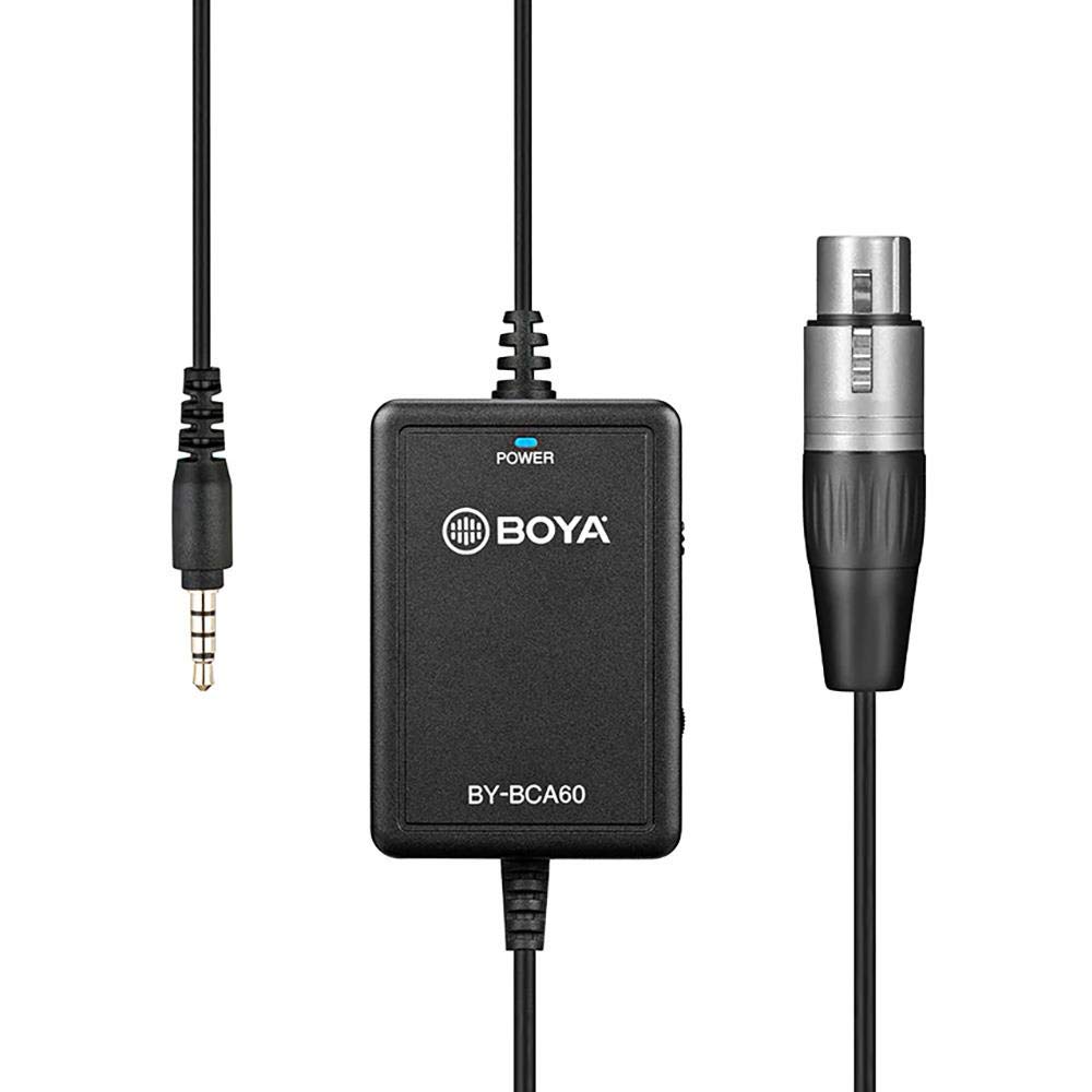 Boya BY-BCA60 48V Phantom Mobil XLR Mikrofon Kablo, standart