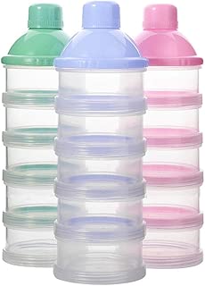Bebe Distributeur De Poudre De Lait Separe Anti Fuites Boite A Gouter Boite De Conservation Boite Doseuse De Lait Empilable R Portable Bebe Recipient A Lait Infantile Biberons Et Accessoires Bebe Puericulture