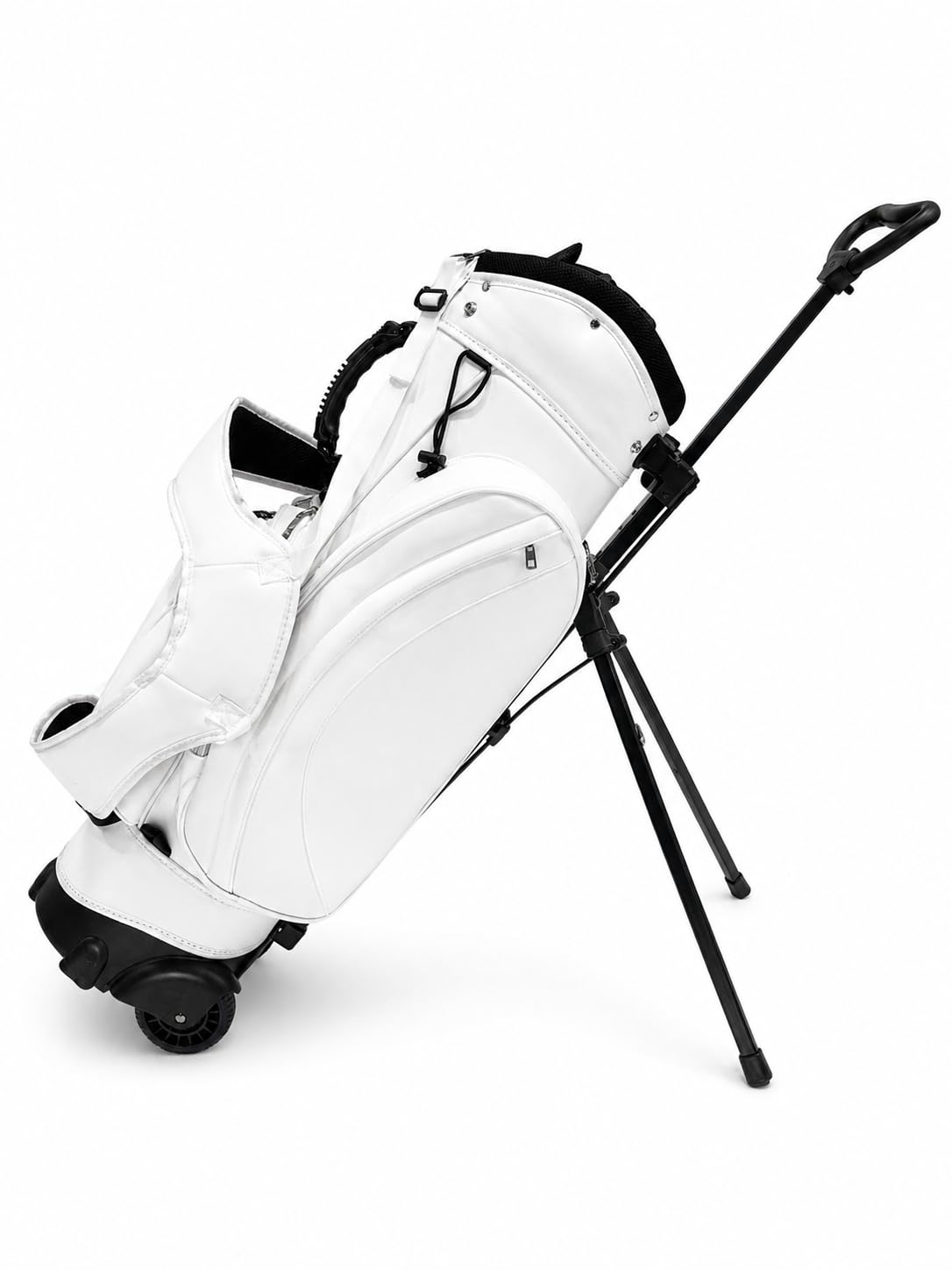 Golf Hybrid Tasche mit integriertem Trolley (Weiß)