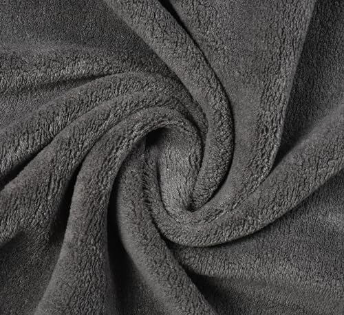 Image of Cotton Bolls Microfiber Large Bath Towel Quick Dry Super Soft Higly Absorbent Lint Free Towel for Bath for Men and Women, Travel, Gym, Beach, Pool, Yoga 70x140 CM Grey